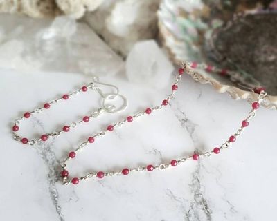 Alternate image for Fine Silver and Ruby Jewelry Set