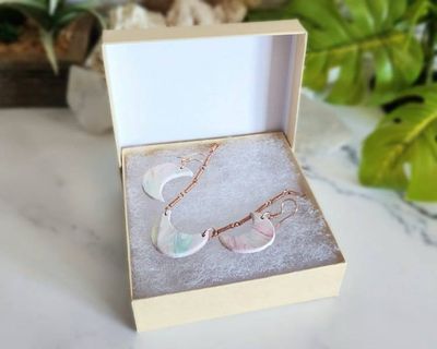 Alternate image for Polymer Clay Moon Copper Jewelry Set