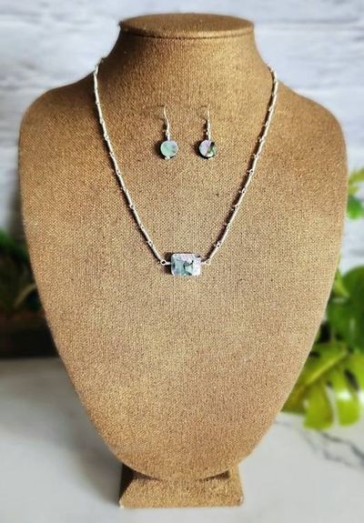 Alternate image for Abalone Sterling Silver Jewelry Set
