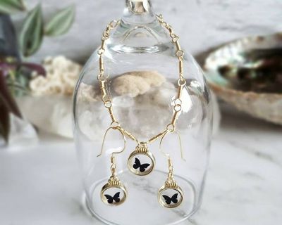 Alternate image for Butterfly Jewelry Set
