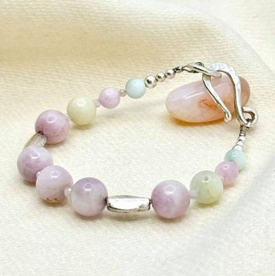 Primary image for Pastel Gemstones & Sterling Silver Bracelet