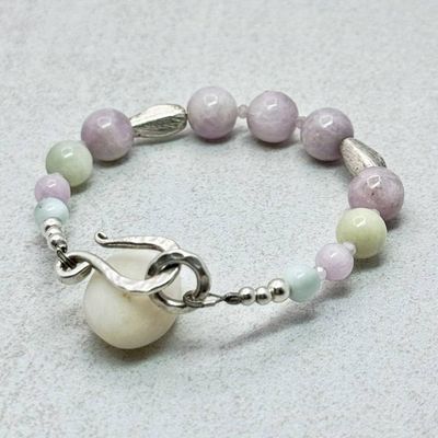 Alternate image for Pastel Gemstones & Sterling Silver Bracelet