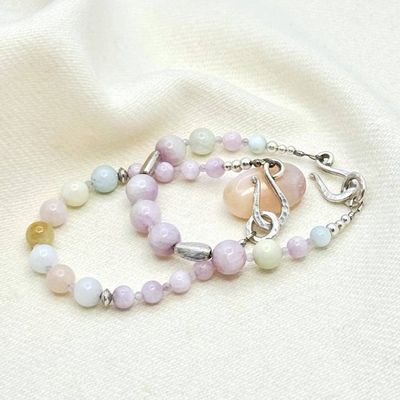 Alternate image for Pastel Gemstones & Sterling Silver Bracelet