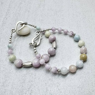 Alternate image for Pastel Gemstones & Sterling Silver Bracelet