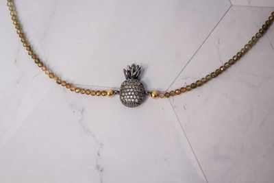 Alternate image for Golden Harvest Tourmaline Pineapple Necklace