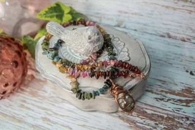 Alternate image for Bohemian Rainbow Tourmaline and Labradorite Talisman Necklace