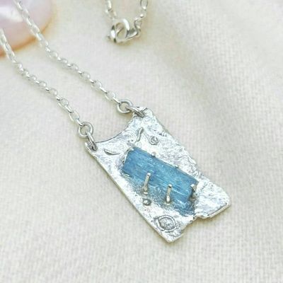 Primary image for Sterling Silver Aquamarine Pendant Necklace