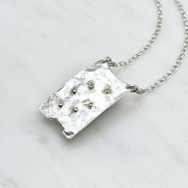 Alternate image for Sterling Silver Aquamarine Pendant Necklace