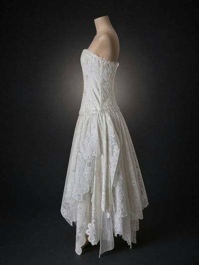 Alternate image for Ethereal Feather-Adorned Ivory Lace Wedding Gown with Corset Bodice