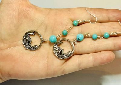 Alternate image for Mermaid Turquoise Dangle Earrings