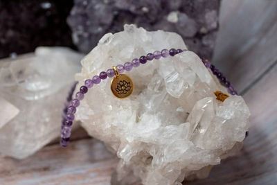 Alternate image for Amethyst Serenity Lotus Blossom Necklace