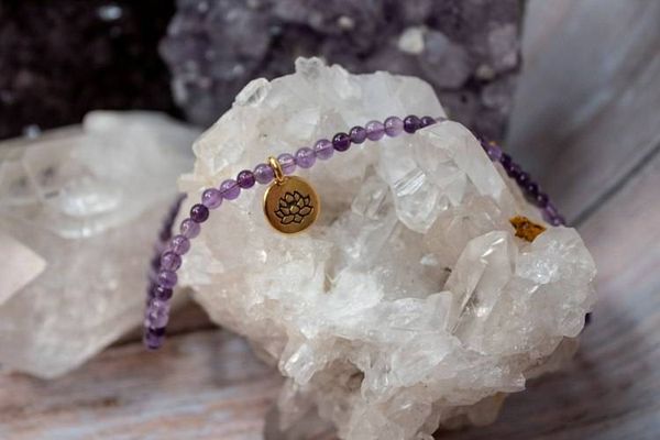 Alternate image for Amethyst Serenity Lotus Blossom Necklace