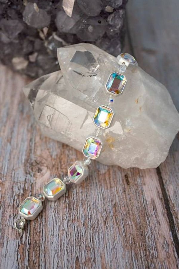 Alternate image for Aurora Prism Iridescent Crystal Statement Bracelet