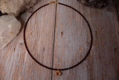 Alternate image for Pomegranate Goddess Persephone Garnet Necklace