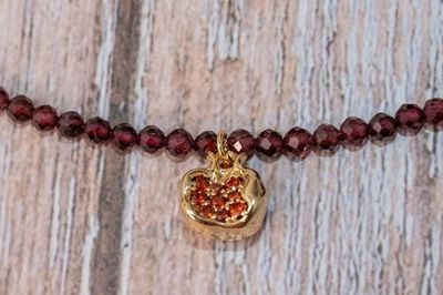 Alternate image for Pomegranate Goddess Persephone Garnet Necklace