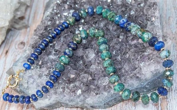 Alternate image for Phoenix Rising Lapis Lazuli and Phoenix Lapis Necklace