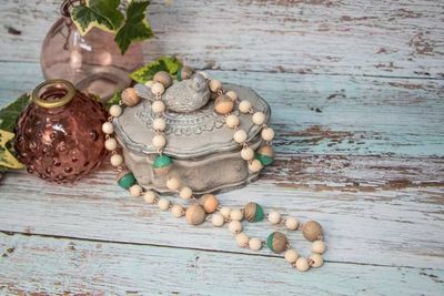 Alternate image for Coastal Drift Wooden and Epoxy Resin Necklace