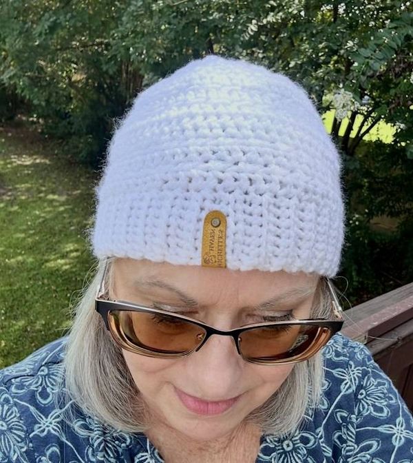Alternate image for Crochet Everyday White Winter Beanie