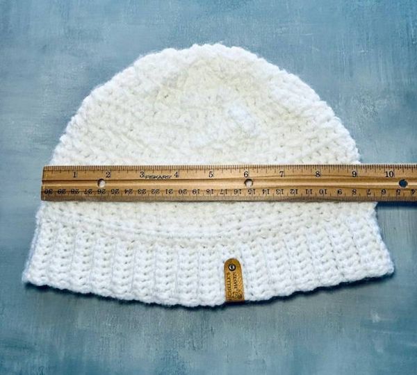 Alternate image for Crochet Everyday White Winter Beanie