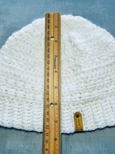 Alternate image for Crochet Everyday White Winter Beanie