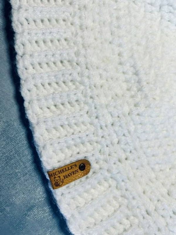Alternate image for Crochet Everyday White Winter Beanie