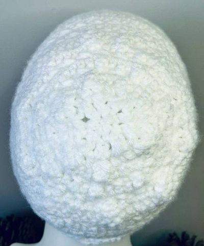 Alternate image for Crochet Everyday White Winter Beanie