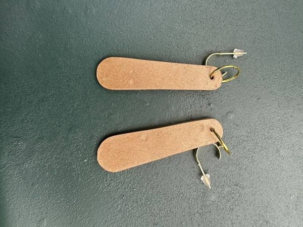 Alternate image for Labradorite Style Polymer Clay Earrings
