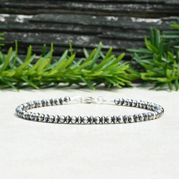 Alternate image for Navajo Style Pearl Sterling Silver Saucer Bracelet