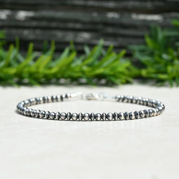 Alternate image for Navajo Style Pearl Sterling Silver Saucer Bracelet