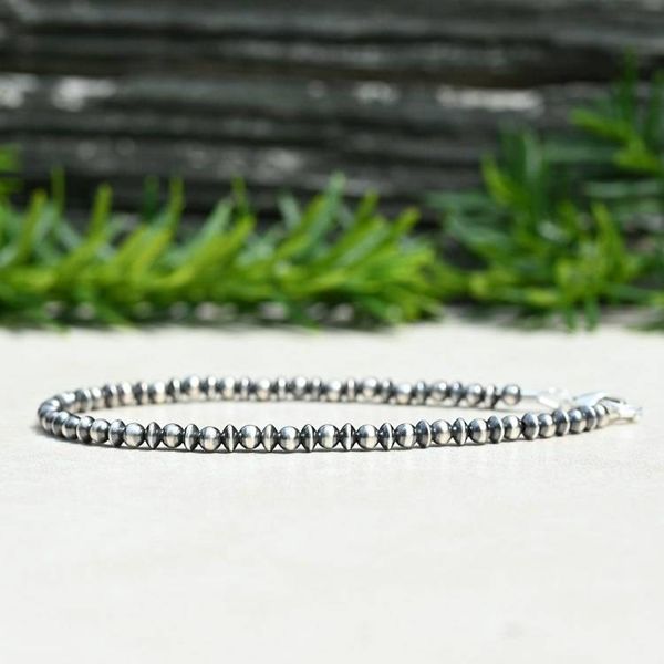 Alternate image for Navajo Style Pearl Sterling Silver Saucer Bracelet