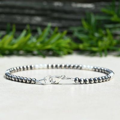 Alternate image for Navajo Style and Freshwater Pearl Sterling Bracelet