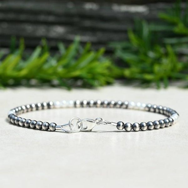 Alternate image for Navajo Style and Freshwater Pearl Sterling Bracelet