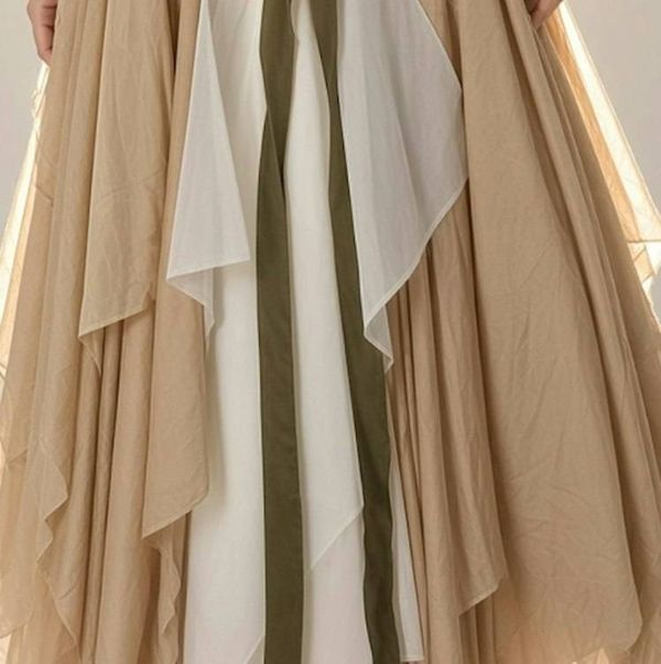 Alternate image for Ethereal Renaissance Medieval-Inspired gown with corset lacing and bell sleeves
