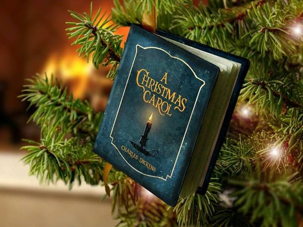 Alternate image for A Christmas Carol by Charles Dickens - miniature book Christmas ornament