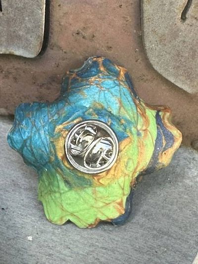 Alternate image for Polymer Clay Flower Eyeball brooch