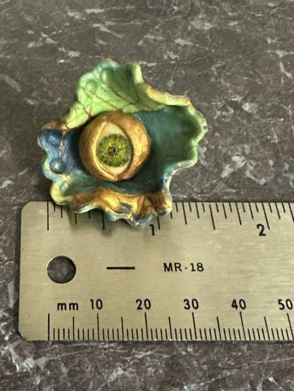 Alternate image for Polymer Clay Flower Eyeball brooch