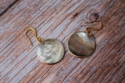 Alternate image for Midnight Tide Black Lip Mother of Pearl Earrings
