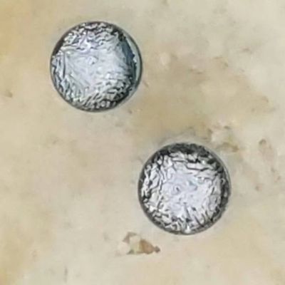 Primary image for Silver Dichroic Fused Glass Post Earring