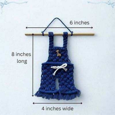 Alternate image for Handmade Macrame Jumper Wall Hanging - Boys Boho Nursery Decor.