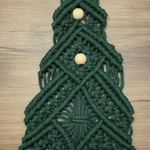 Alternate image for Macrame Christmas Tree Decor - Unique Boho Decor Handcrafted for Indoors