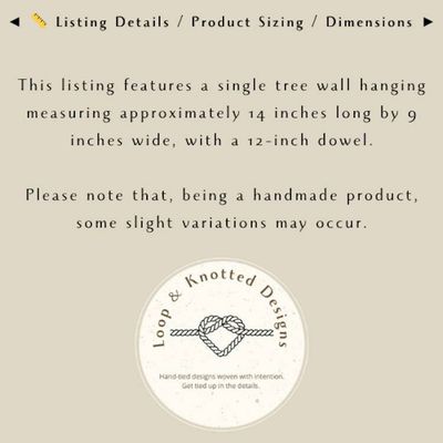 Alternate image for Macrame Christmas Tree Decor - Unique Boho Decor Handcrafted for Indoors