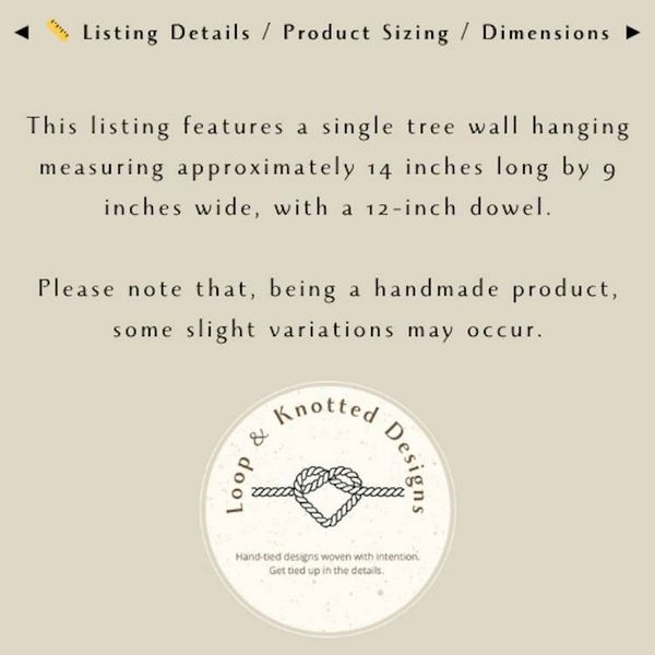 Alternate image for Macrame Christmas Tree Decor - Unique Boho Decor Handcrafted for Indoors