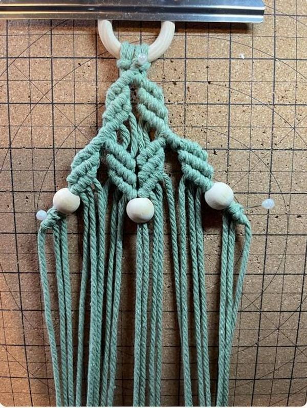 Alternate image for Handmade Macrame Christmas Tree indoor Wall Hanging, Boho Holiday Decor