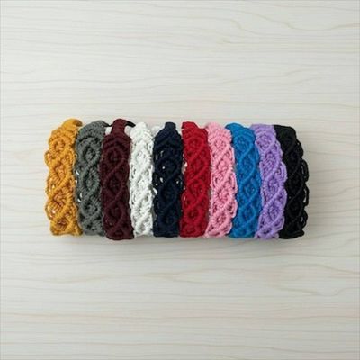 Alternate image for Headband Hair Accessories, Handmade Spa Macrame Boho Hair Accessory made with Recycled Cotton