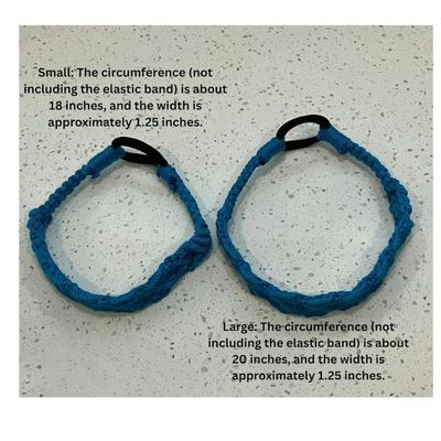 Alternate image for Headband Hair Accessories, Handmade Spa Macrame Boho Hair Accessory made with Recycled Cotton