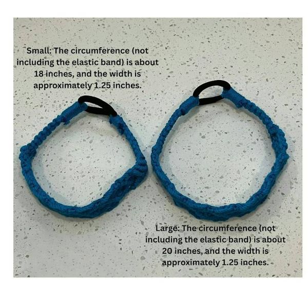 Alternate image for Headband Hair Accessories, Handmade Spa Macrame Boho Hair Accessory made with Recycled Cotton