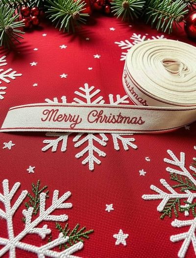 Alternate image for Handmade Macrame Poinsettia Tea Light Holder | Recycled Cotton Christmas Centerpiece