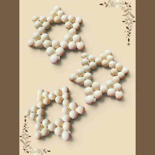 Alternate image for Handmade Wooden Star of David, Jewish Home Blessing Decor, Rustic Faith Symbol