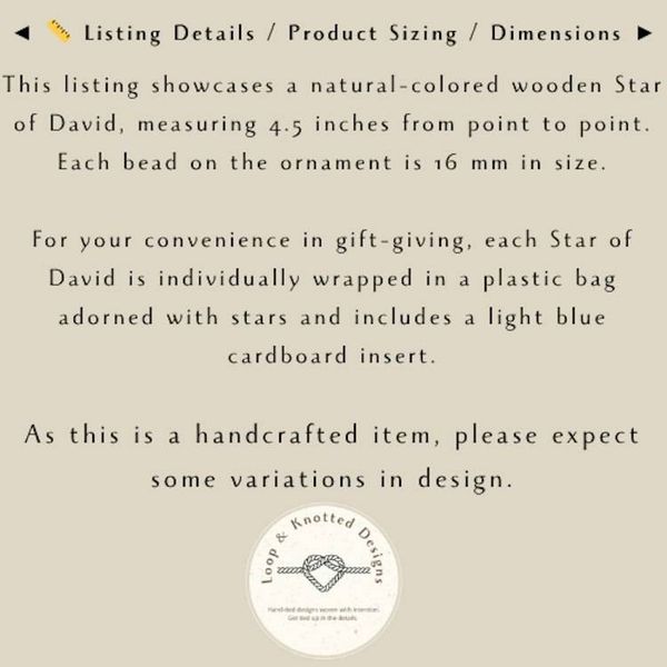 Alternate image for Handmade Wooden Star of David, Jewish Home Blessing Decor, Rustic Faith Symbol