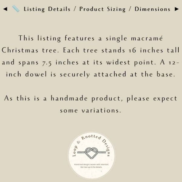 Alternate image for Macrame Christmas Tree Indoor Wall Hanging, Boho Holiday Decor